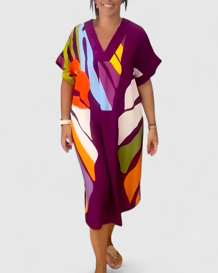Elegant All Occasion Floral Dress - Nocini
