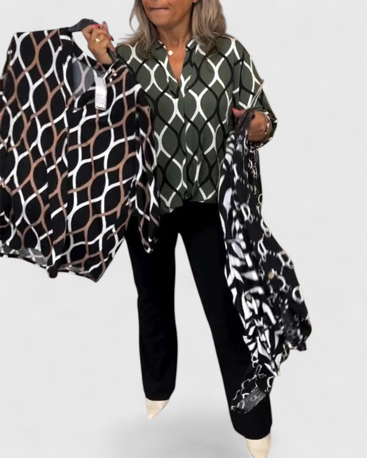 Elegant Women's Dress Shirt for Work and Night Out