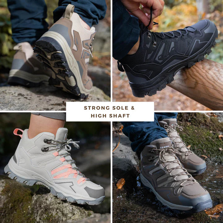 Comfortable Hiking Boots with Arch Support and Cushioning - Pexav
