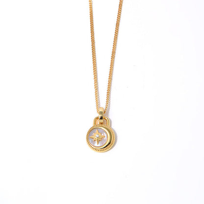 Luxury Star Pendant, Sterling Silver, Gold Plated Necklace - Pexav