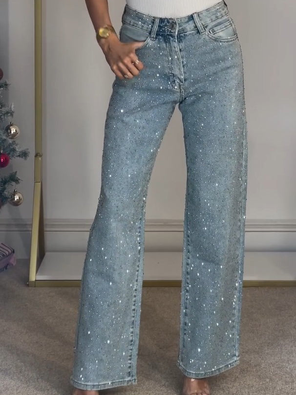 Decorative Classic Straight Jeans - Nocini