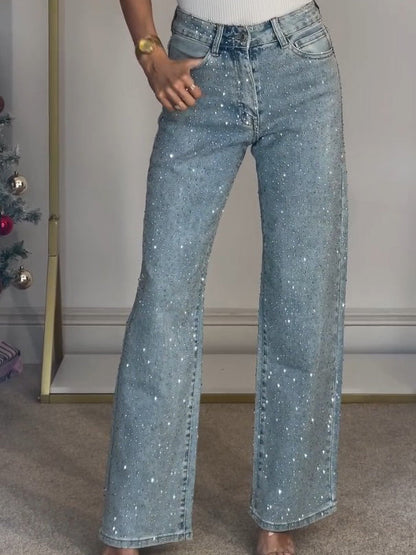 Decorative Classic Straight Jeans - Nocini