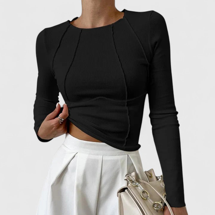 Relaxed Fit Soft Long Sleeve Blouse - Olytrend