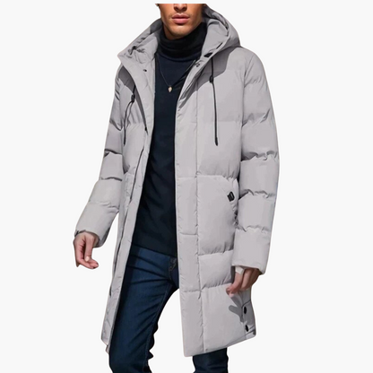 Waterproof Men's Coat with Hood and Zipper