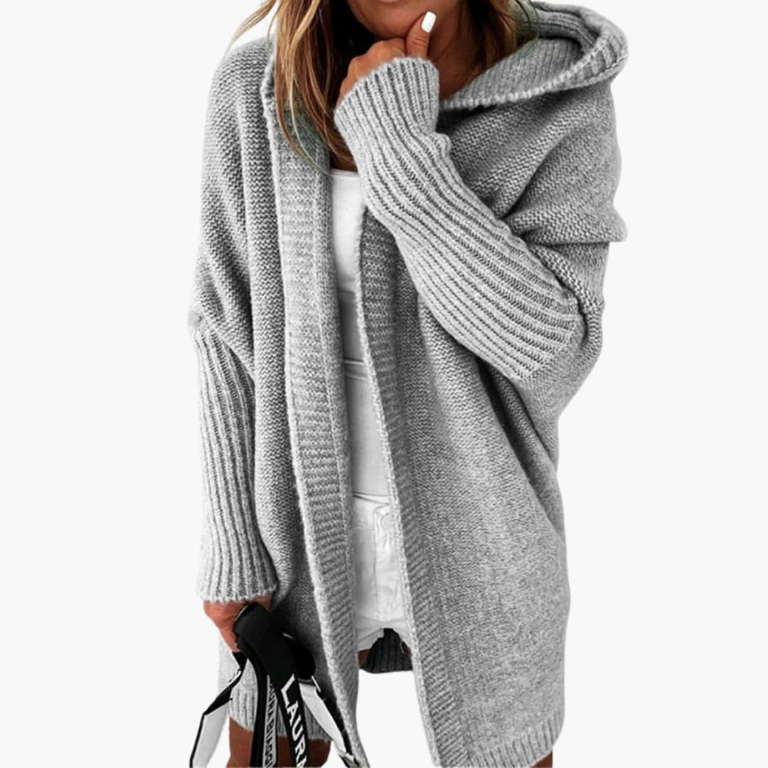 Cozy Women's Open Front Hooded Sweater