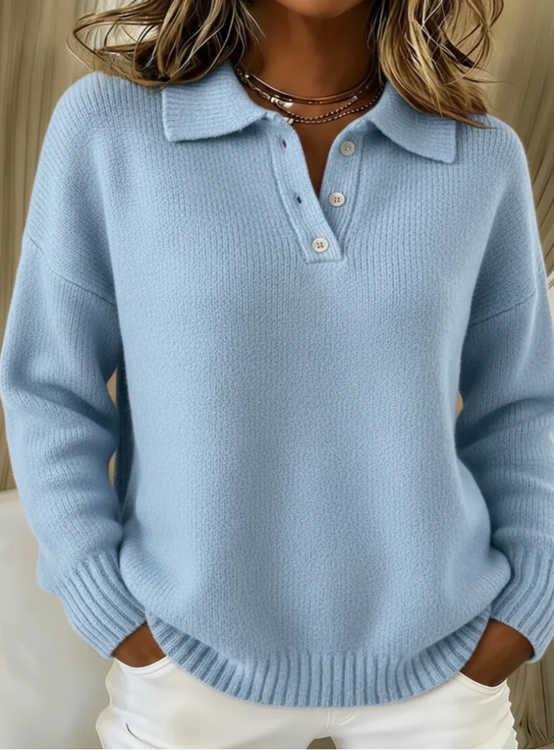 Classic Fit Polo Sweater - Olytrend
