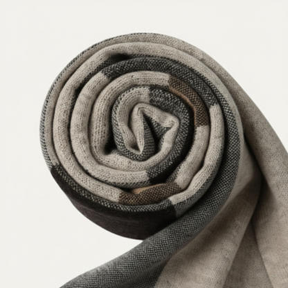 Traditional Plaid Men's Wool Scarf