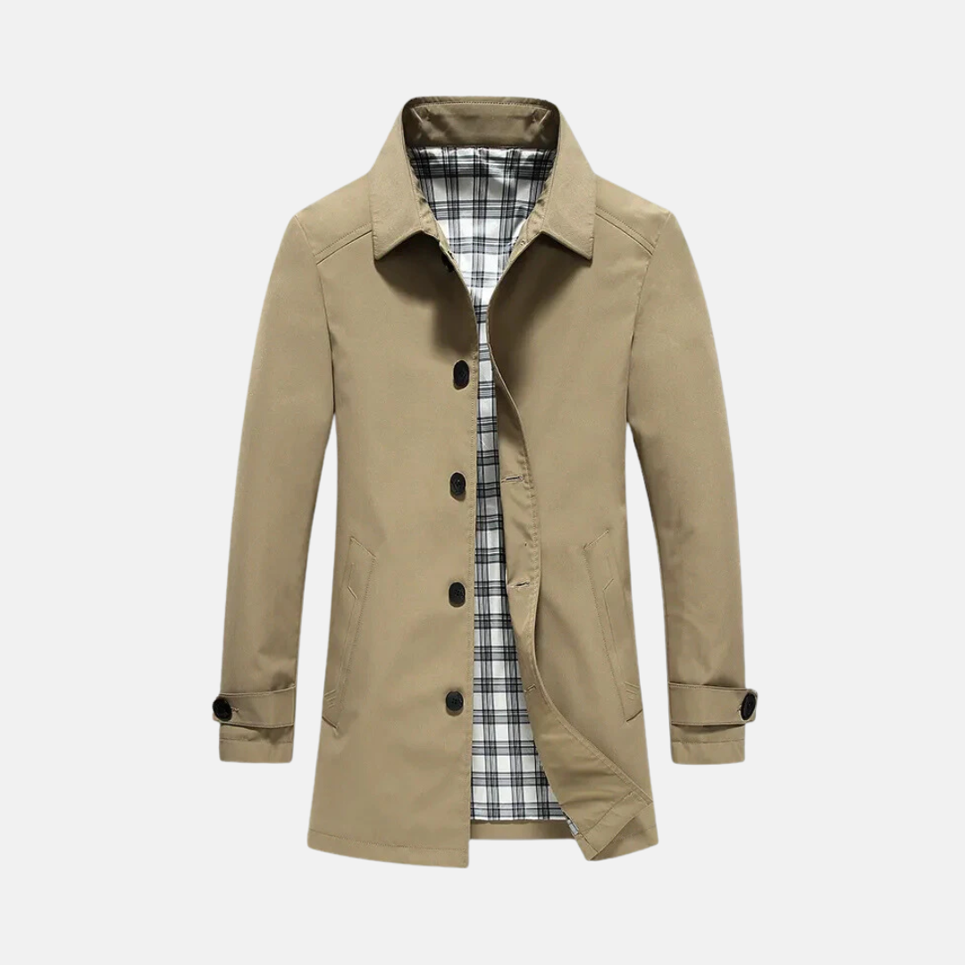 Mario Classic Fit Blazer | Plaid Lined, Pocket Jacket - Nocini