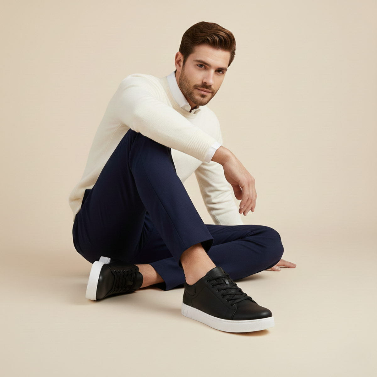 Leather Smart Office Low Top Men's Shoes