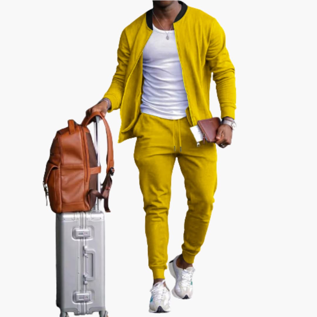 Casual Zip Up Tracksuit for Men