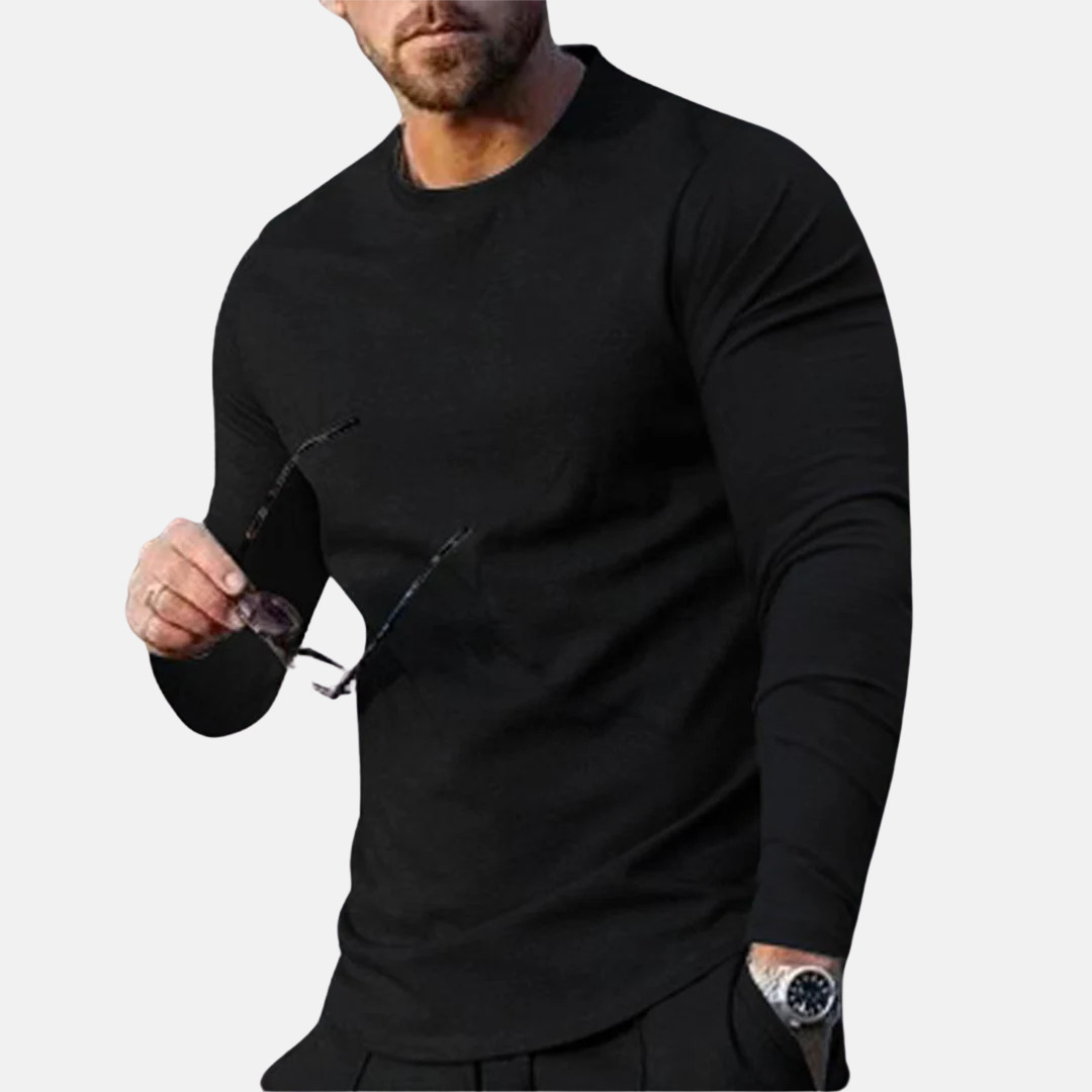 Casual Long Sleeve Crew Neck T-Shirt