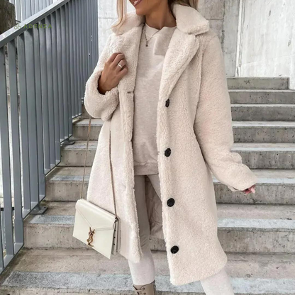 Cozy Oversized Women's Teddy Jacket