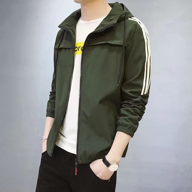Waterproof Men's Windbreaker Jacket with Hood - Nocini