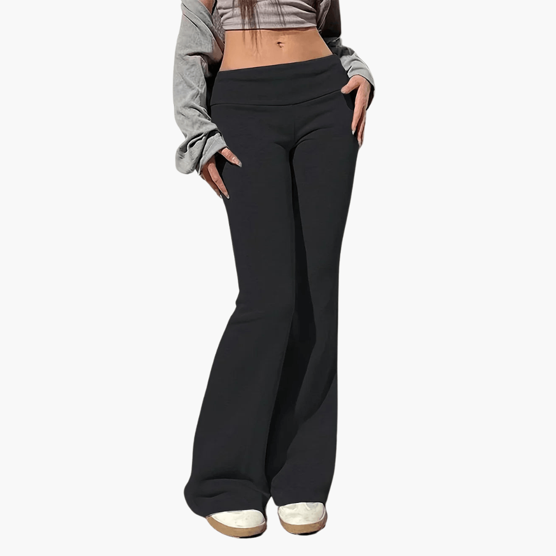 Women's Wide Leg Knitted Pants - Soft & Fashionable - Olytrend
