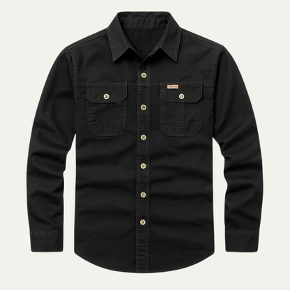 Rugged Men's Combat Shirt with Storage Pockets - Nocini