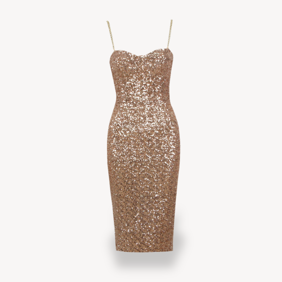 Glittering Party Midi Dress