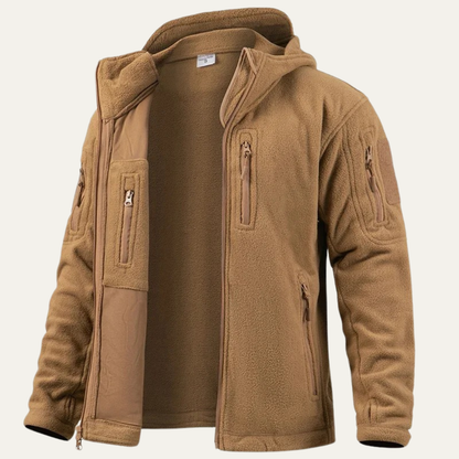 Men's Insulated Tactical Fleece Hoodie with Multiple Pockets - Nocini