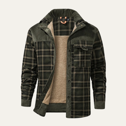 Warm Plaid Flannel Jacket for Men - Nocini