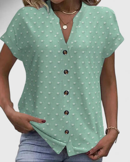 Relaxed Fit Casual V-Neck Tee