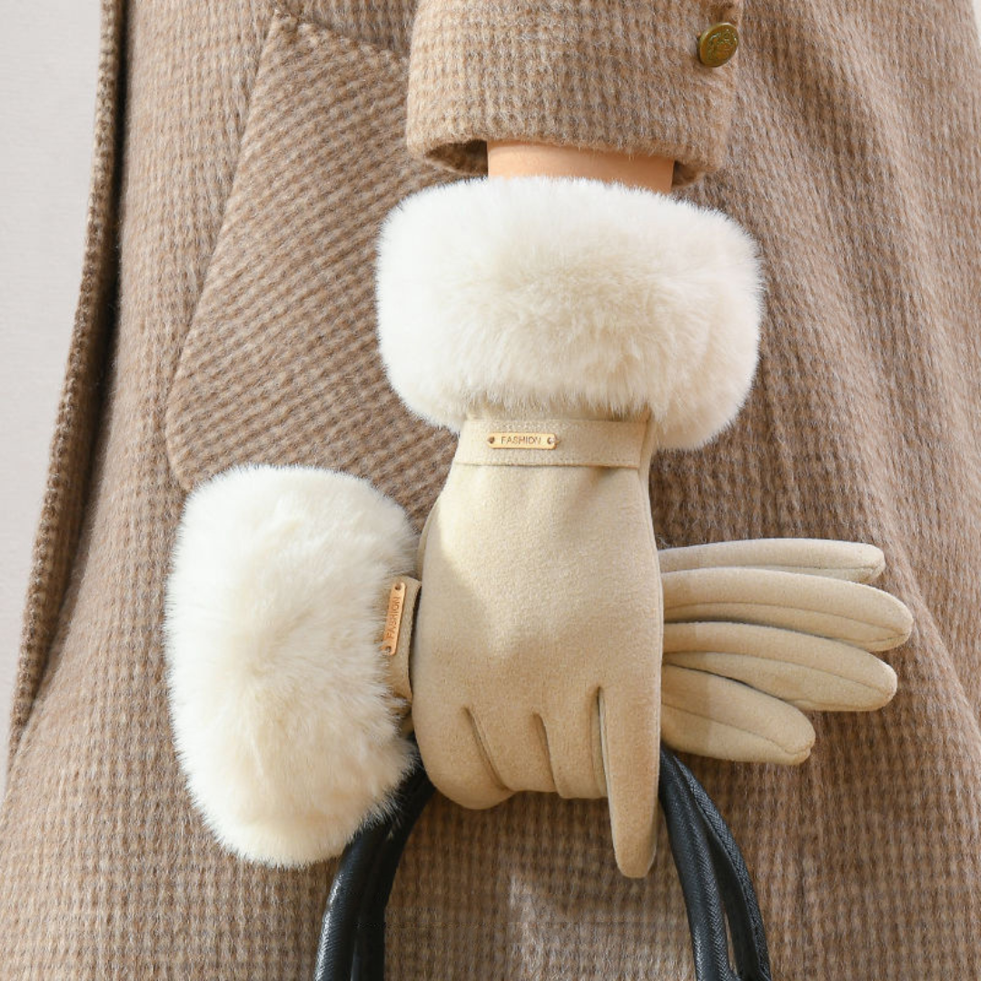 Warm Women's Winter Gloves with Soft Fur Lining - Nocini