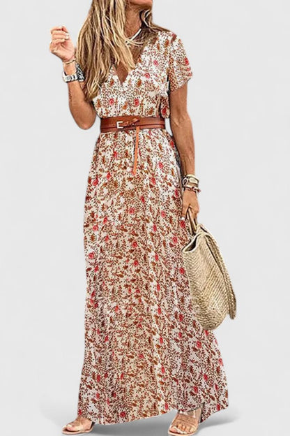 Chic Flared Evening Dress - Olytrend