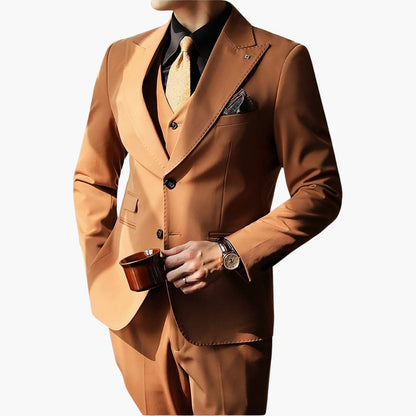 Men's Slim Fit 3 Piece Suit with Waistcoat