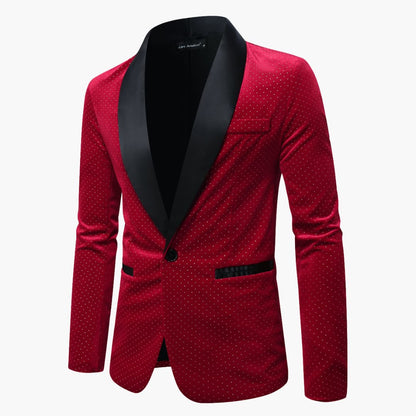 Classic Men's Tuxedo Suit with Peak Lapel