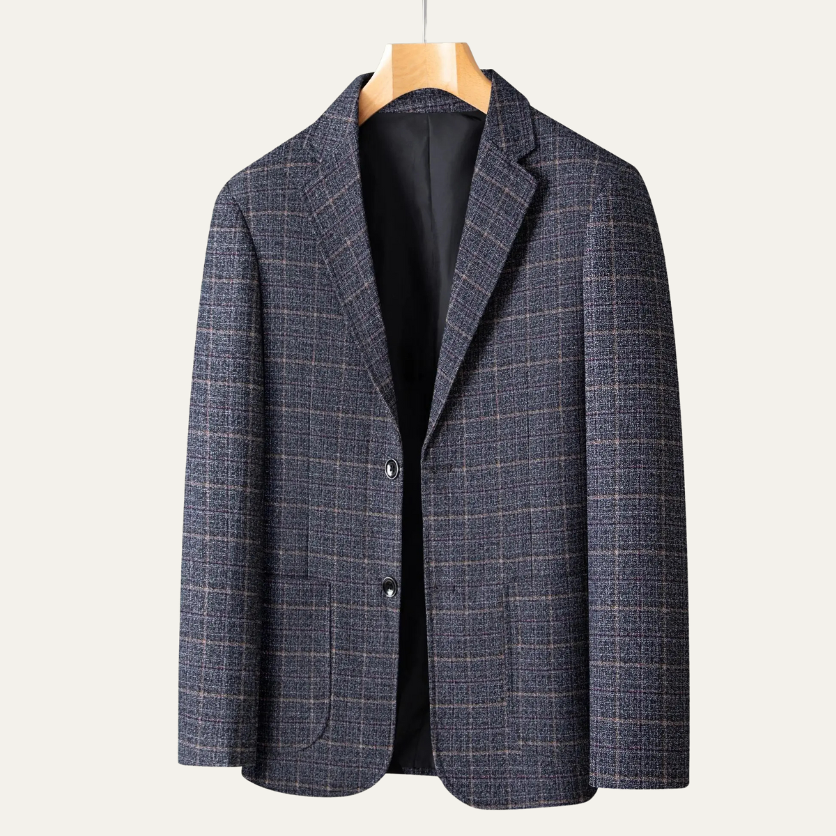 Classic Plaid Blazer For Men