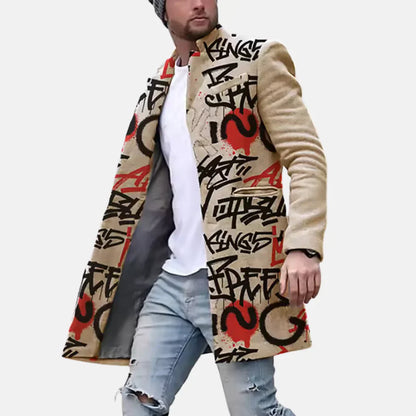 Urban Style Mens Coat - Relaxed Fit Jacket