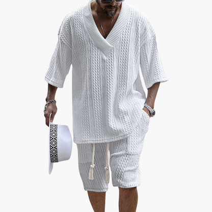 Lightweight Mens 2 Piece Shorts Set - Olytrend