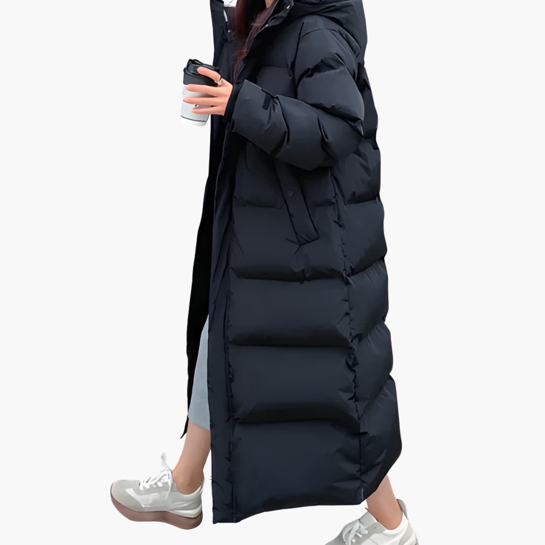 Warm Women's Parka Down Jacket with Hood