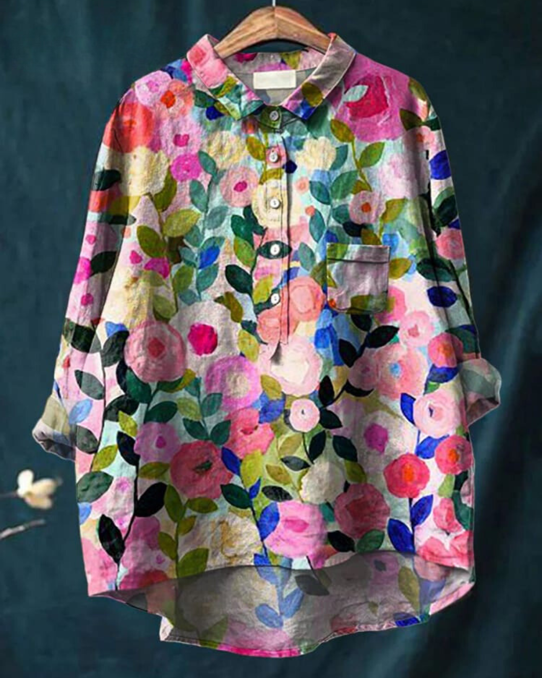 Pretty Flower Women Blouse - Olytrend