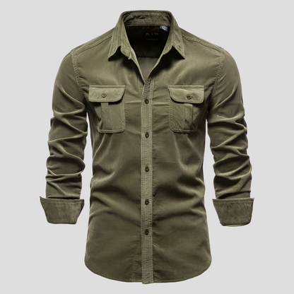 Classic Textured Button Down Shirt for Men - Olytrend