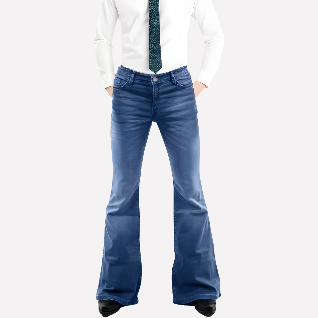 Classic Wide Leg Men's Jeans - Olytrend