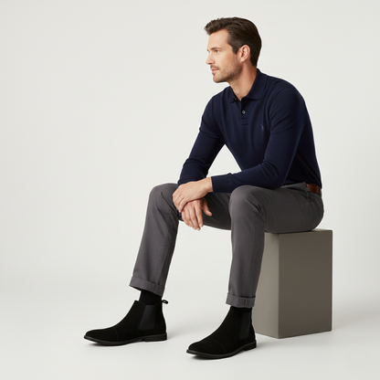 Comfortable Men's Suede Chelsea Boot Shoes