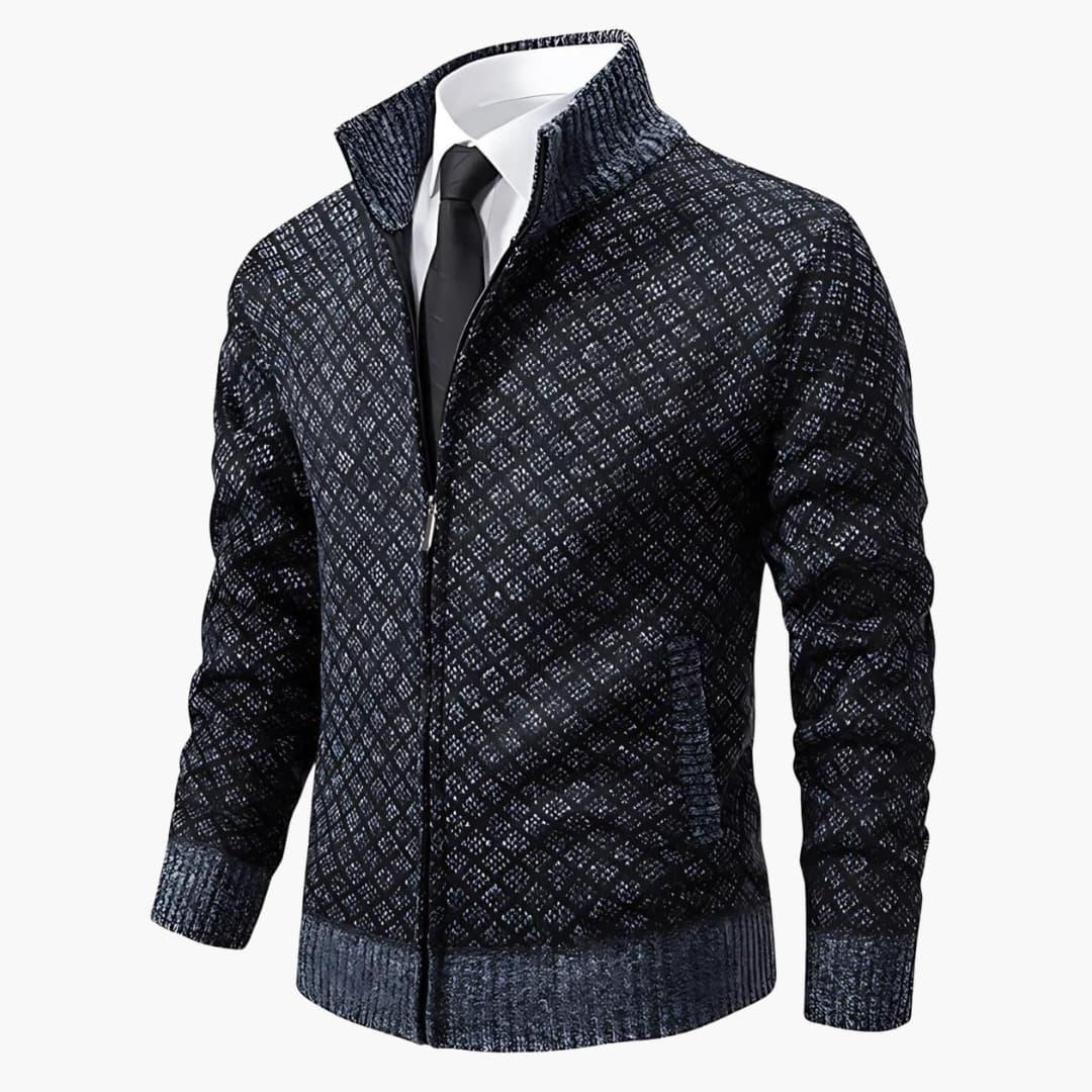 Slim Fit Mens Blazer with Lapel and Button Front