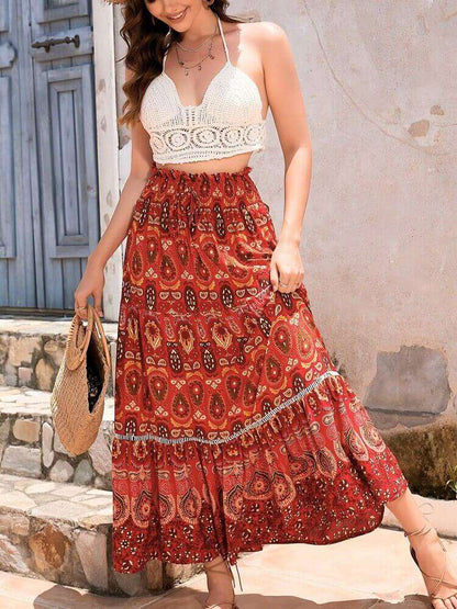 Long Flowy Women's Maxi Skirt - Nocini