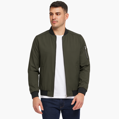 Men's Classic Zip Up Bomber Coat - Olytrend