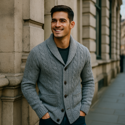 Stylish Men's Cardigan Sweater