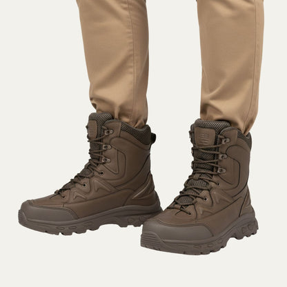 Rugged Outdoor Men's Insulated Waterproof Snow Boots