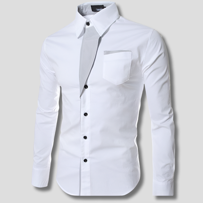 Traditional Fit Men's Cotton Dress Shirt