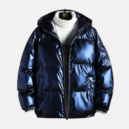 Warm Mens Quilted Water Resistant Parka Coat - Nocini