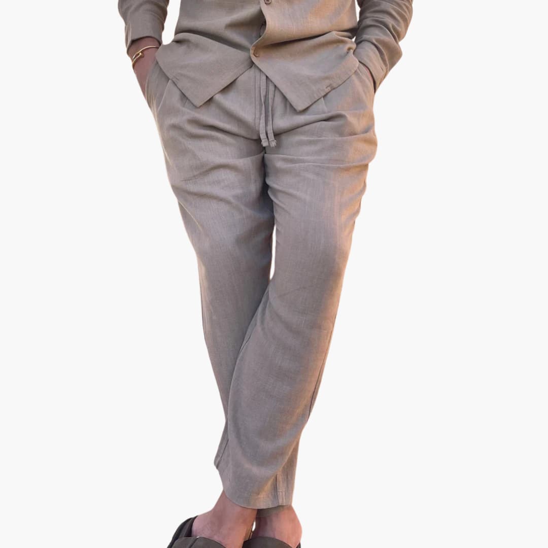 Men's Casual 2 Piece Short Set with Top and Pants