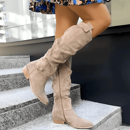 Luxurious Leather Ankle Boots - Olytrend
