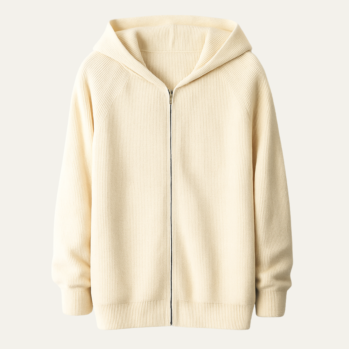 Premium Men's Merino Wool Zip Up Sweater - Nocini