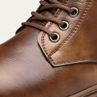 Tough Water Resistant Leather Ankle Boots for Men