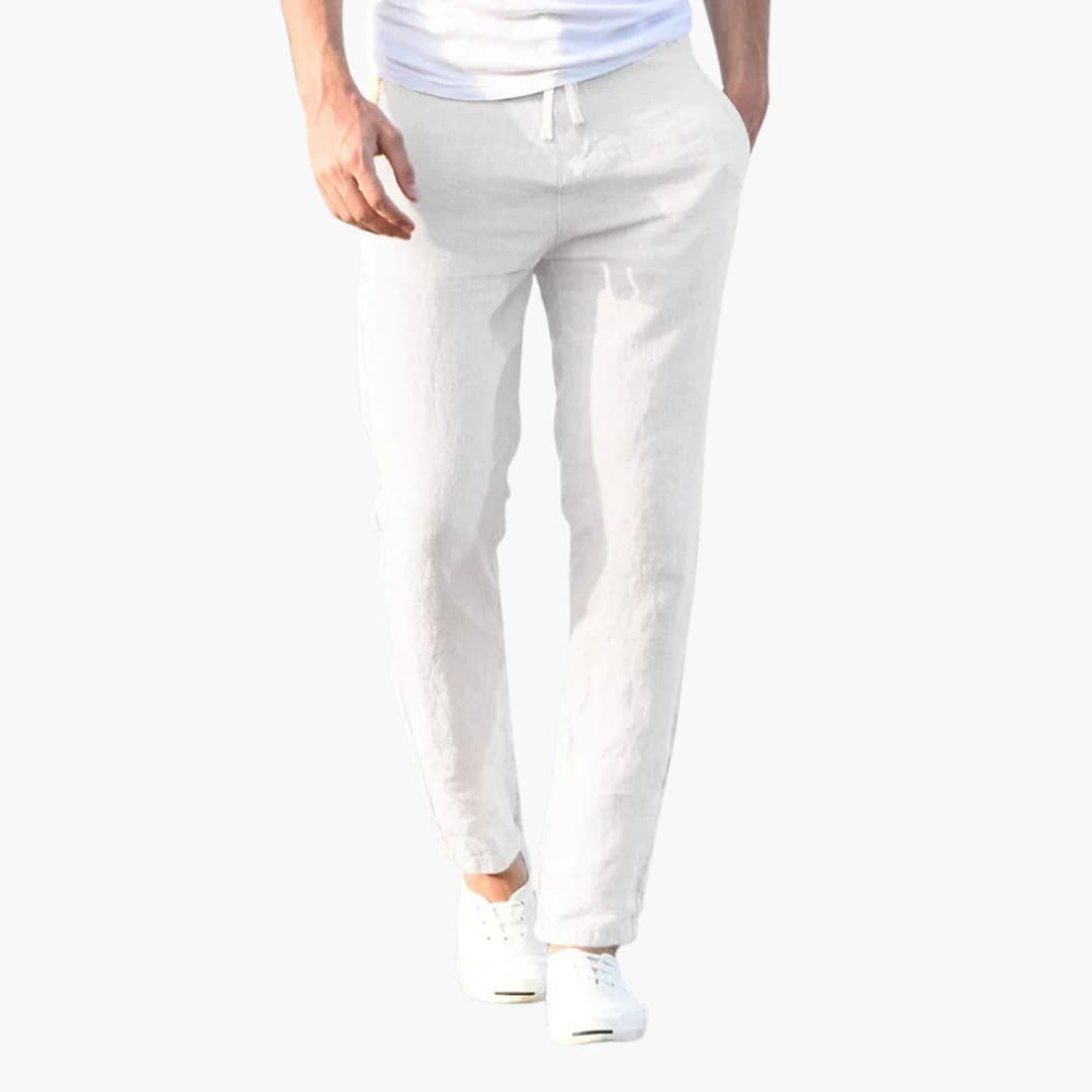 Lightweight Casual Drawstring Trousers for Men - Olytrend