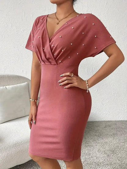 Ladies' Fit and Flare V-Neck Dress - Nocini
