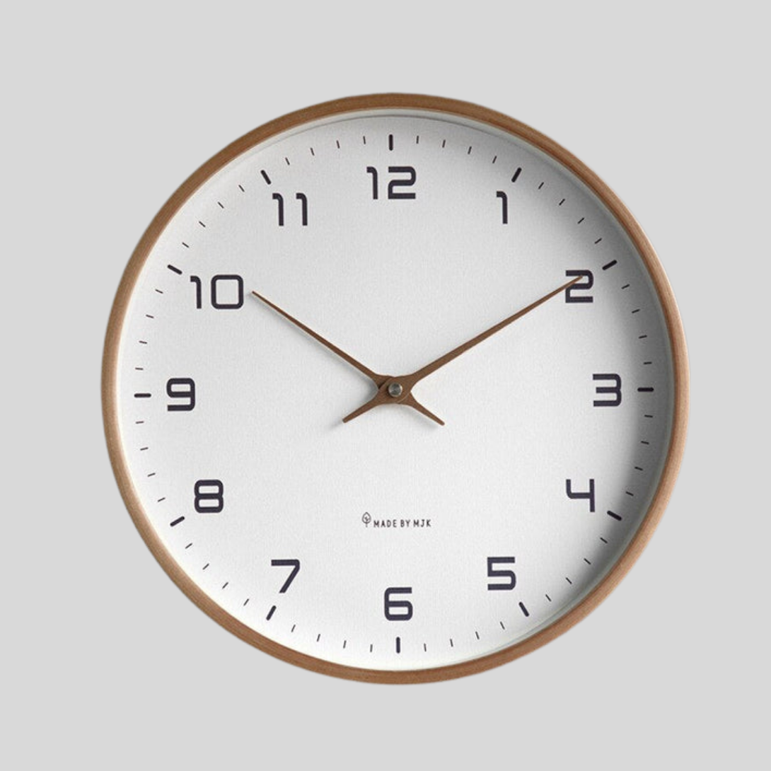 Rustic Wooden Wall Clock - Olytrend