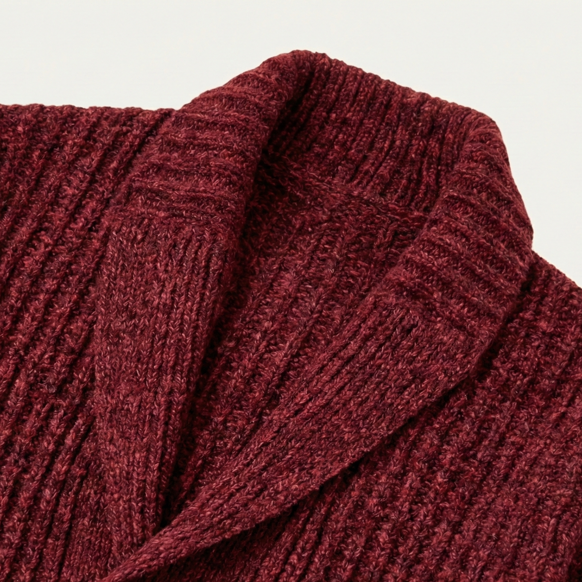 Thick Knit Men's Shawl Collar Sweater Cardigan